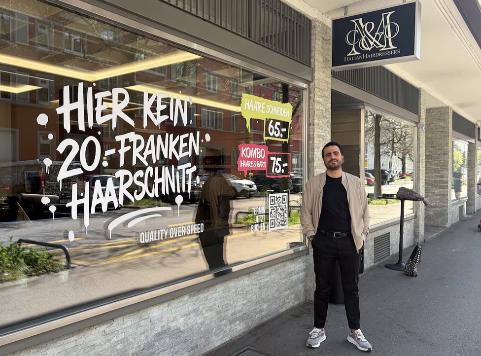 Manuel in the Blick article about Zurich barbershop prices